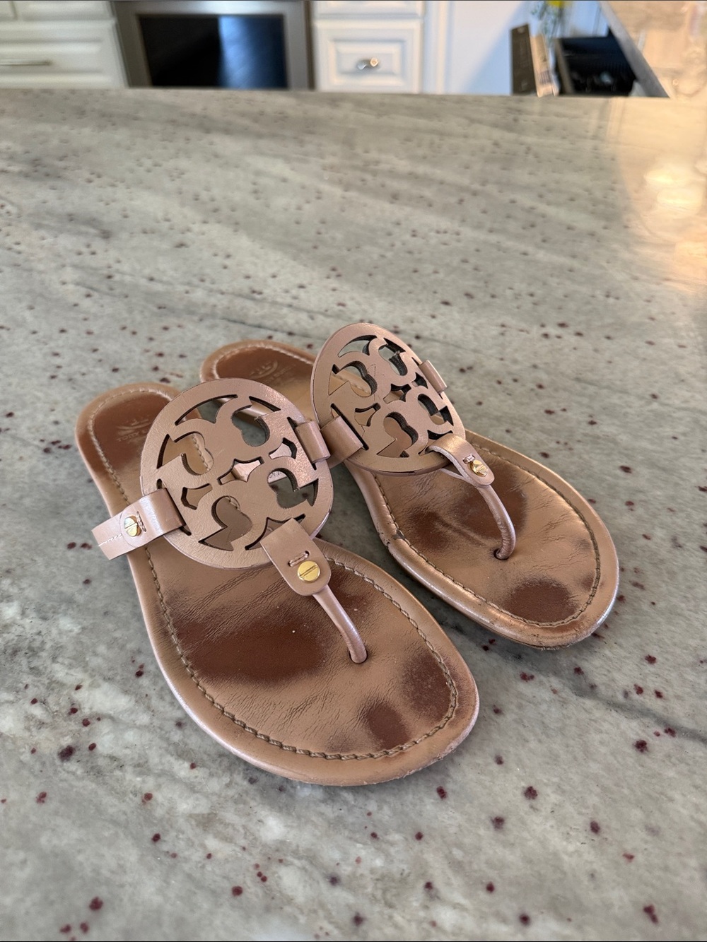 Tory Burch Miller Sandals Nude “Makeup” 9.5